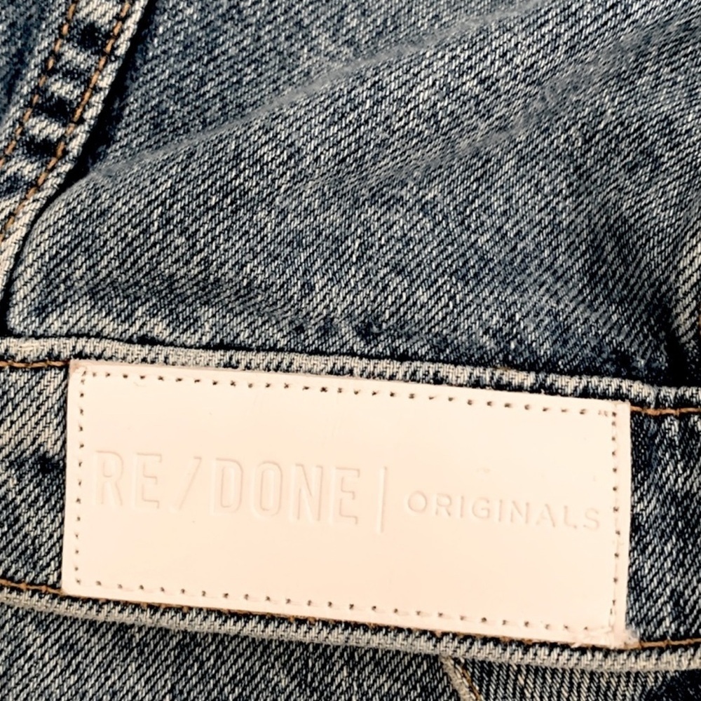 Re/Done Originals Vintage 90's Trucker Denim Jacket Size: Small 100% cotton - Picture 3 of 5
